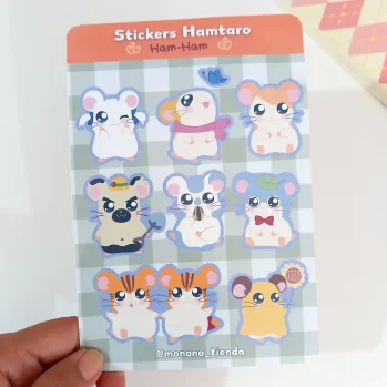 Set stickers Hamtaro Ham-Ham – Monono