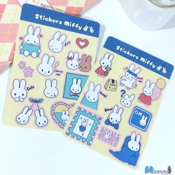 Set Stickers glossy conejo Miffy
