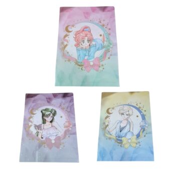 Set 3 Carpetas Sailor Moon Original Bandai Tamaño A4